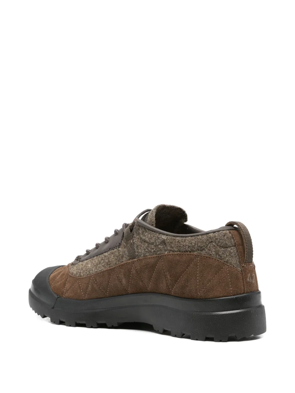 Ranra Suede-panel Sneakers In Brown