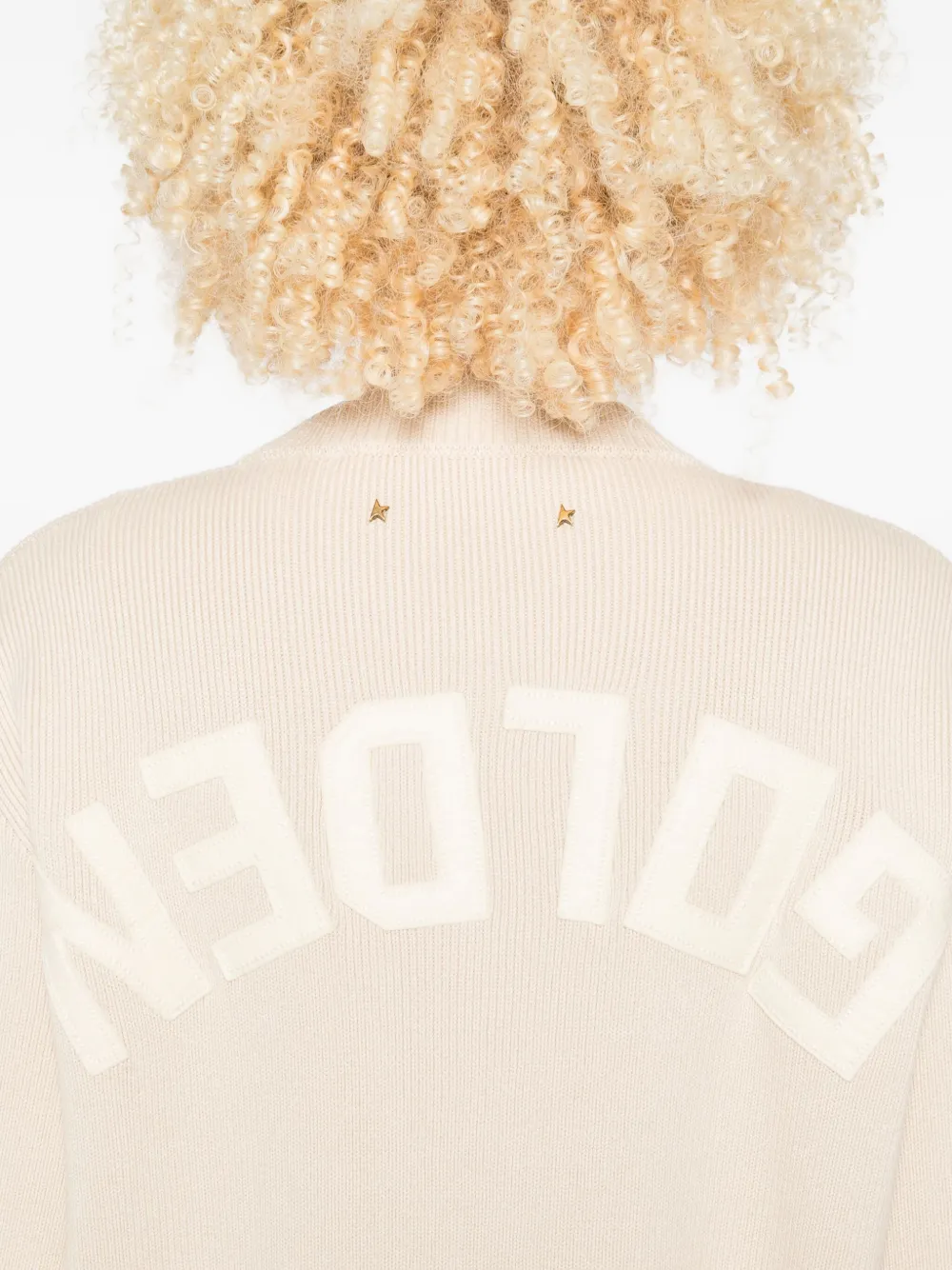 Golden Goose Ribbed Crew-neck Sweater In Neutral