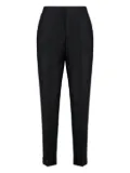 Alberta Ferretti pleated-cuffed trousers - Black