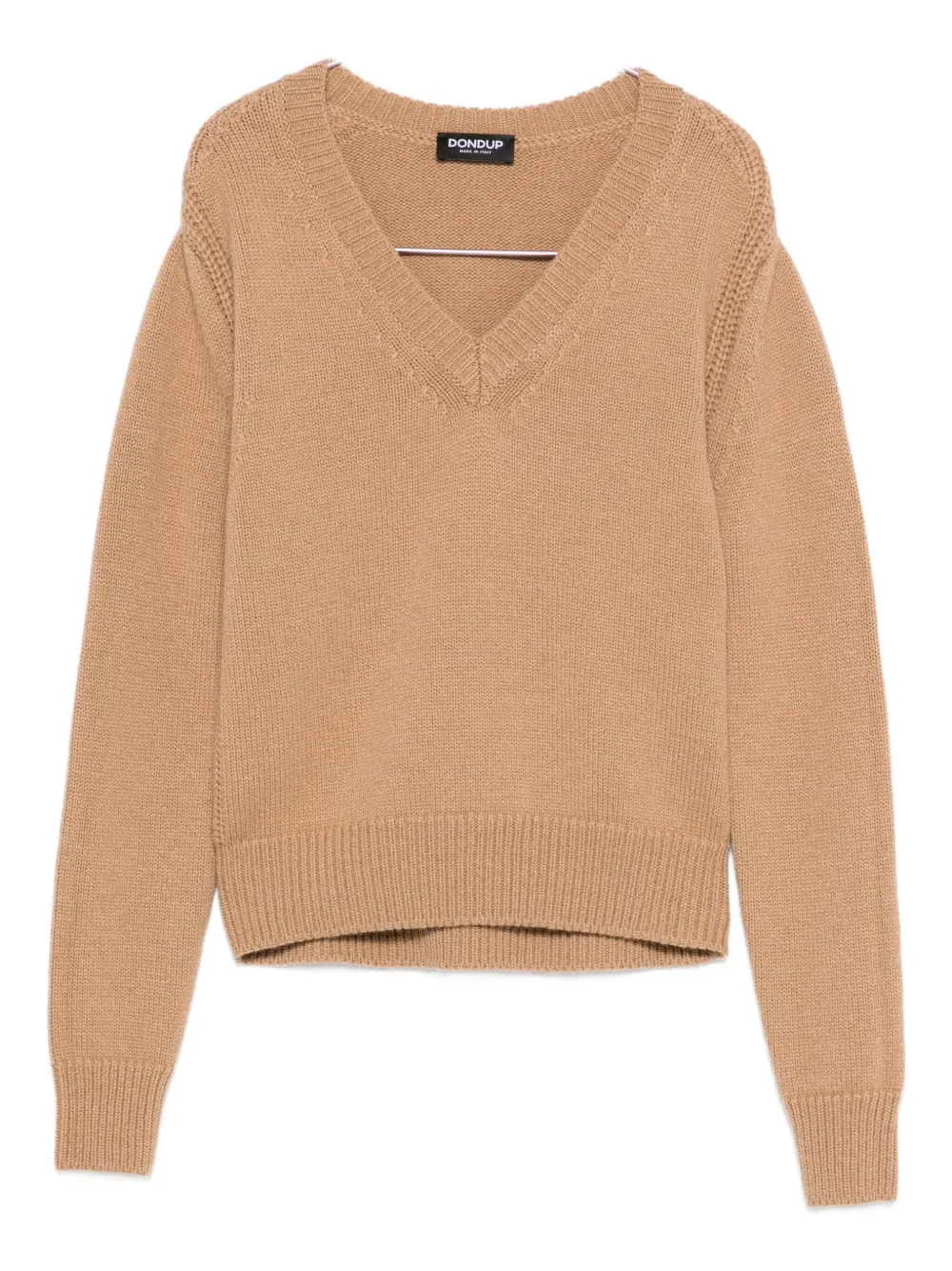 Dondup V-neck Sweater In Brown