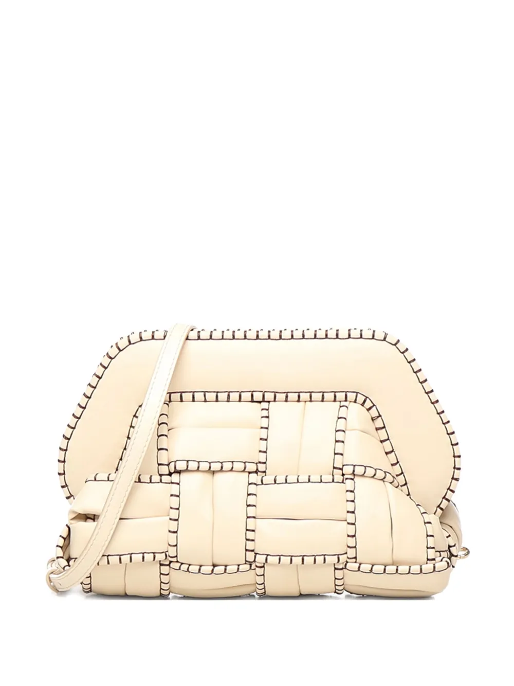 Themoirè Medium Tia Quilted-panel Shoulder Bag In Neutral
