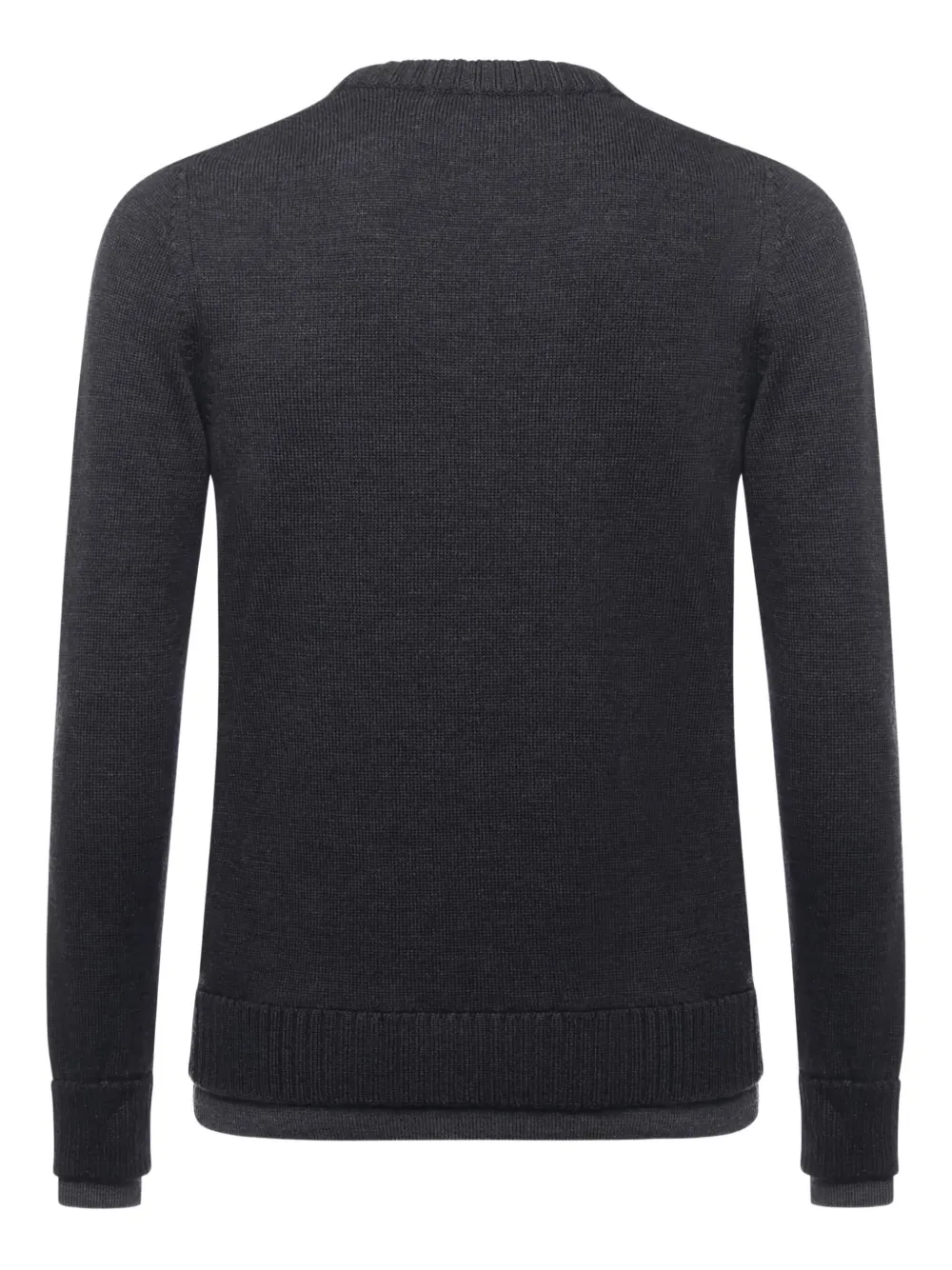 ALPHA STUDIO V-neck merino wool sweater - Zwart