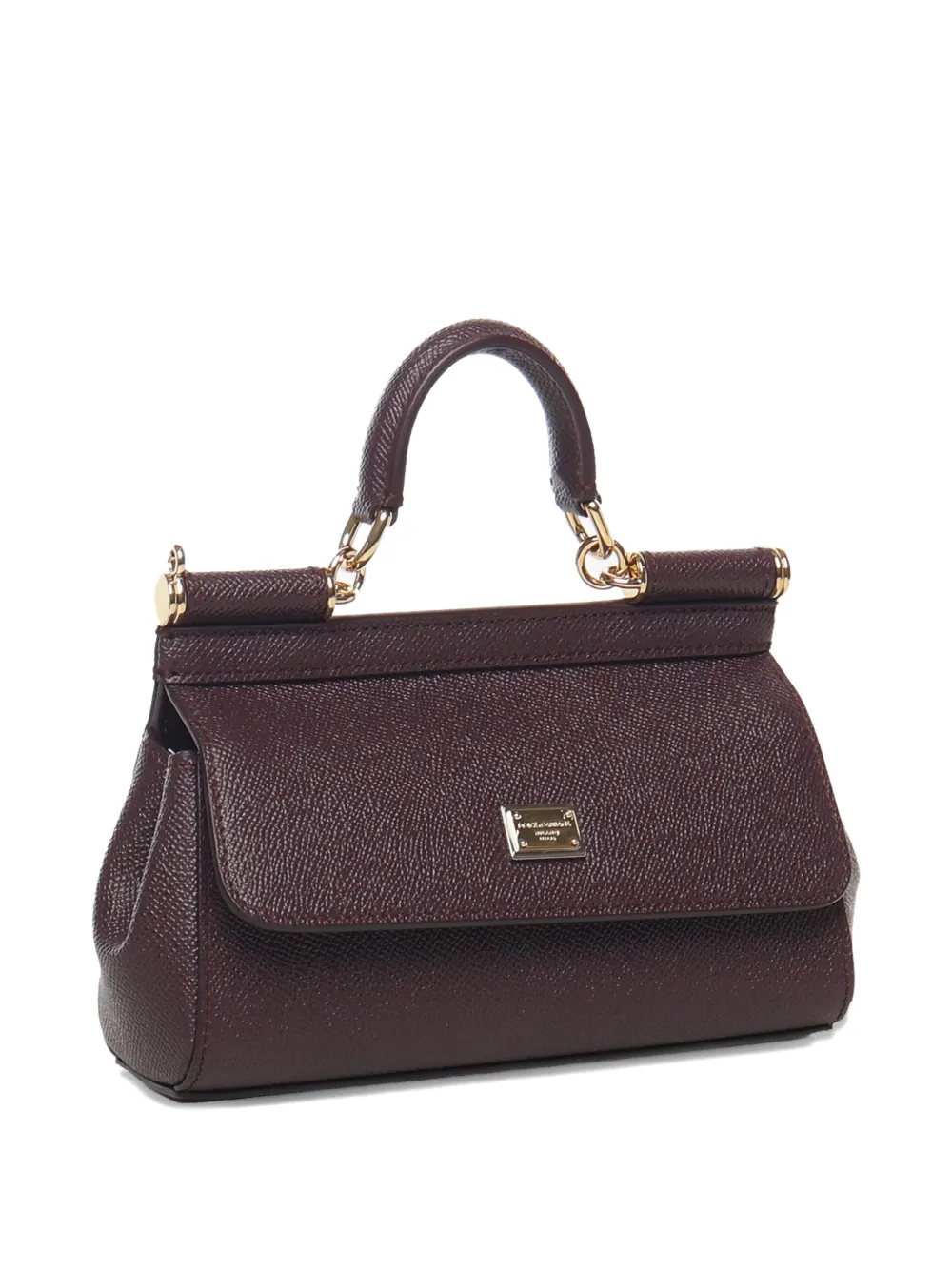Dolce & Gabbana Small Sicily Flap-closure Tote Bag In Brown