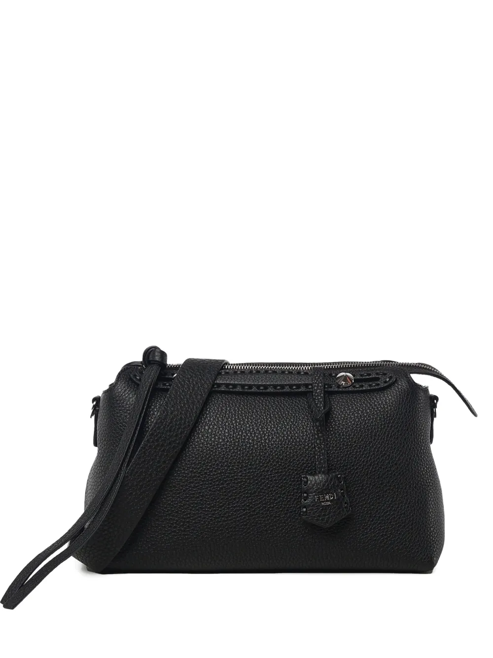 Fendi Medium By The Way Selleria Leather Tote Bag In Black