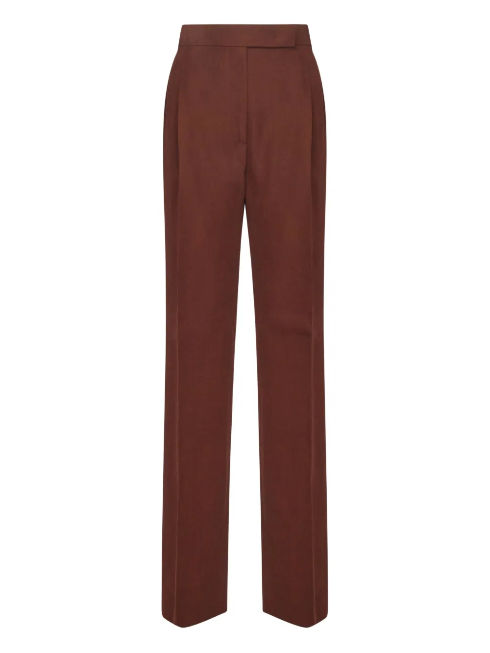 Max Mara pleated wool trousers - ブラウン Max Mara pleated wool trousers - ブラウン