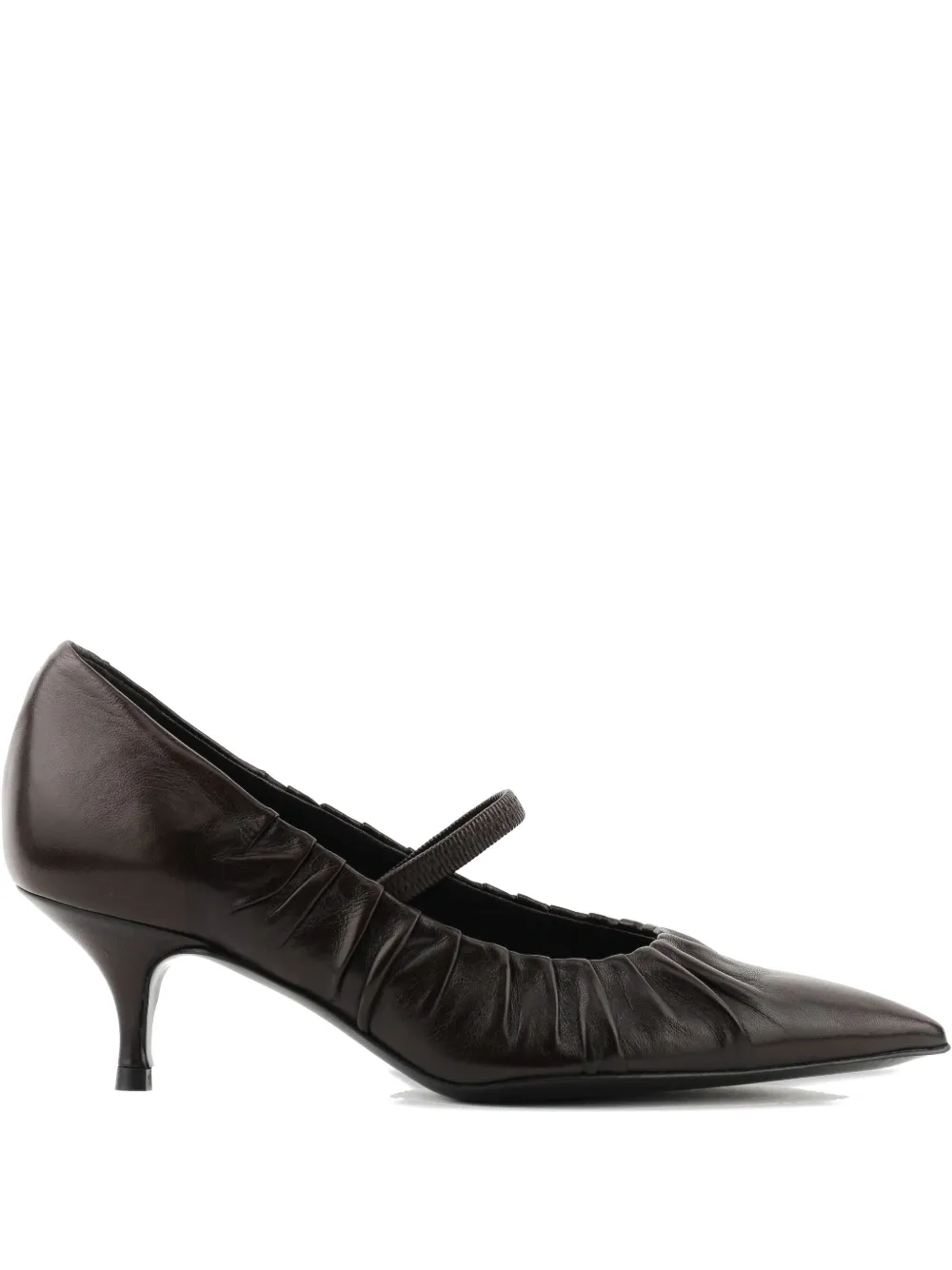 Paul Warmer 60mm Vendome pleated pumps Red