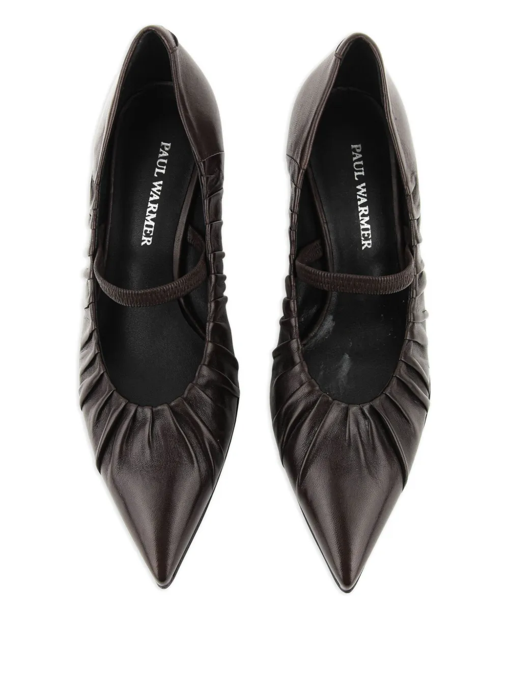 Paul Warmer 60 mm Vendome geplooide pumps Rood