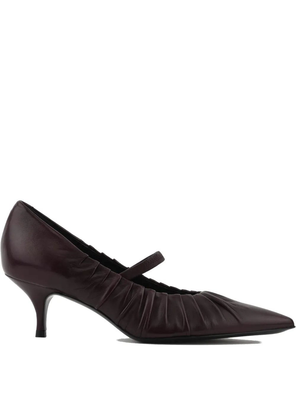 Paul Warmer 60mm Vendome pleated pumps Red