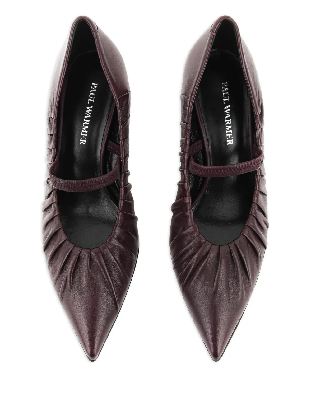 Paul Warmer 60 mm Vendome geplooide pumps Rood