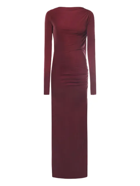 THE ANDAMANE long-sleeve draped dress