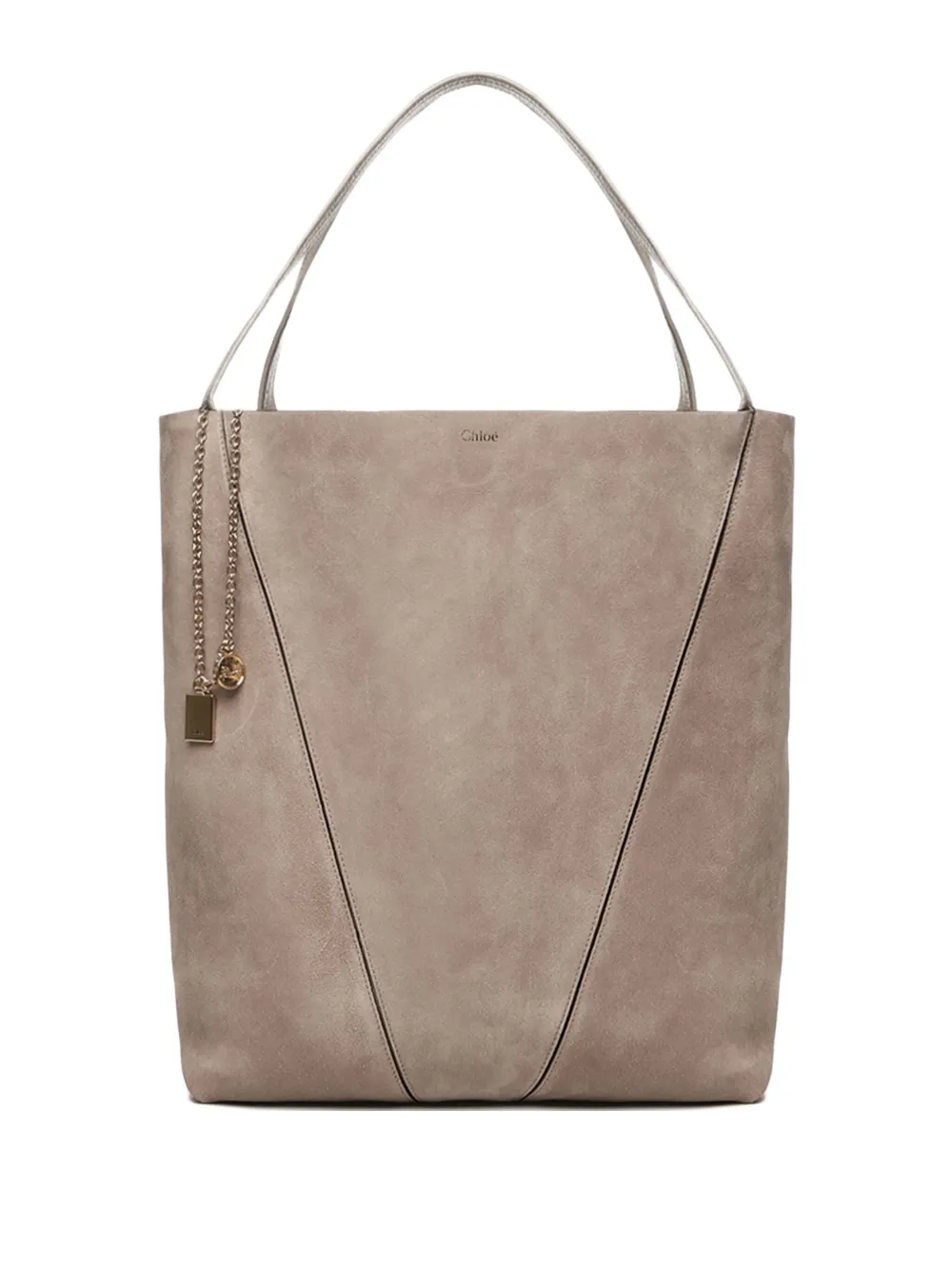 Chloé large Spin tote bag | Grey | Image 1