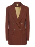 Max Mara double-breasted button jacket - Brown