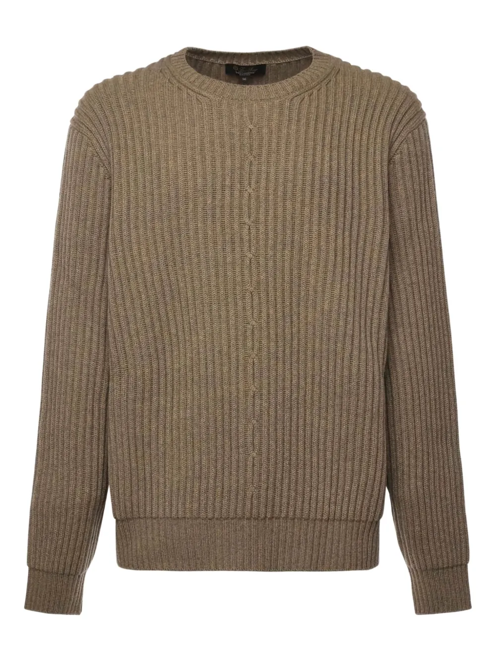 Loro Piana rib-knit crew-neck sweater | Brown | Image 1