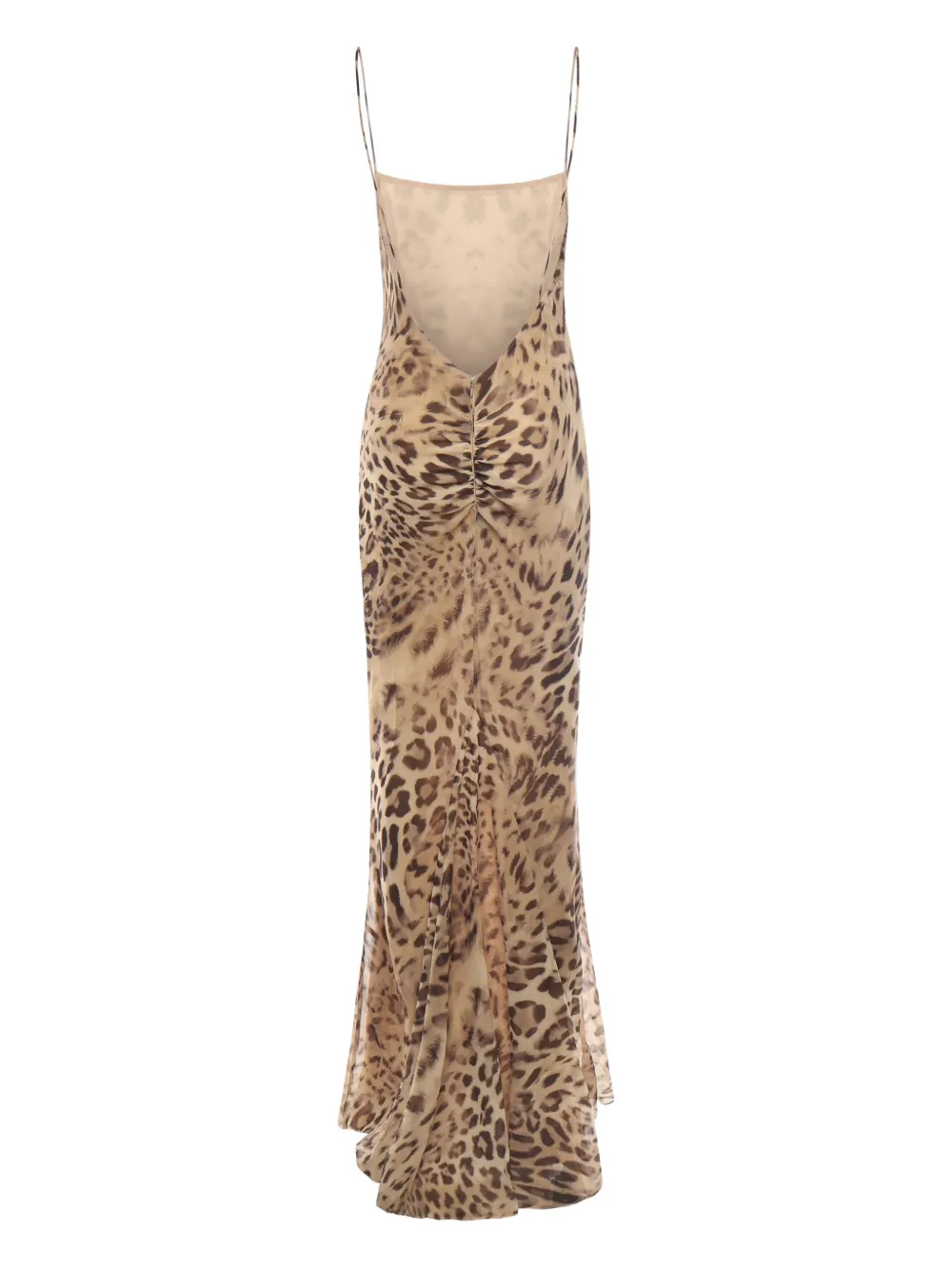 THE ANDAMANE animalier-print slip dress - Bruin
