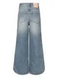 LOEWE leather-patch button-fly jeans - Blue