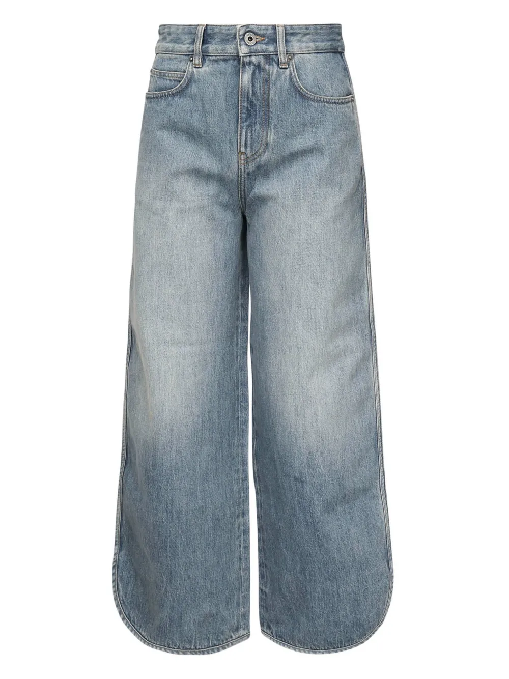 LOEWE leather-patch button-fly jeans | Blue | Image 1