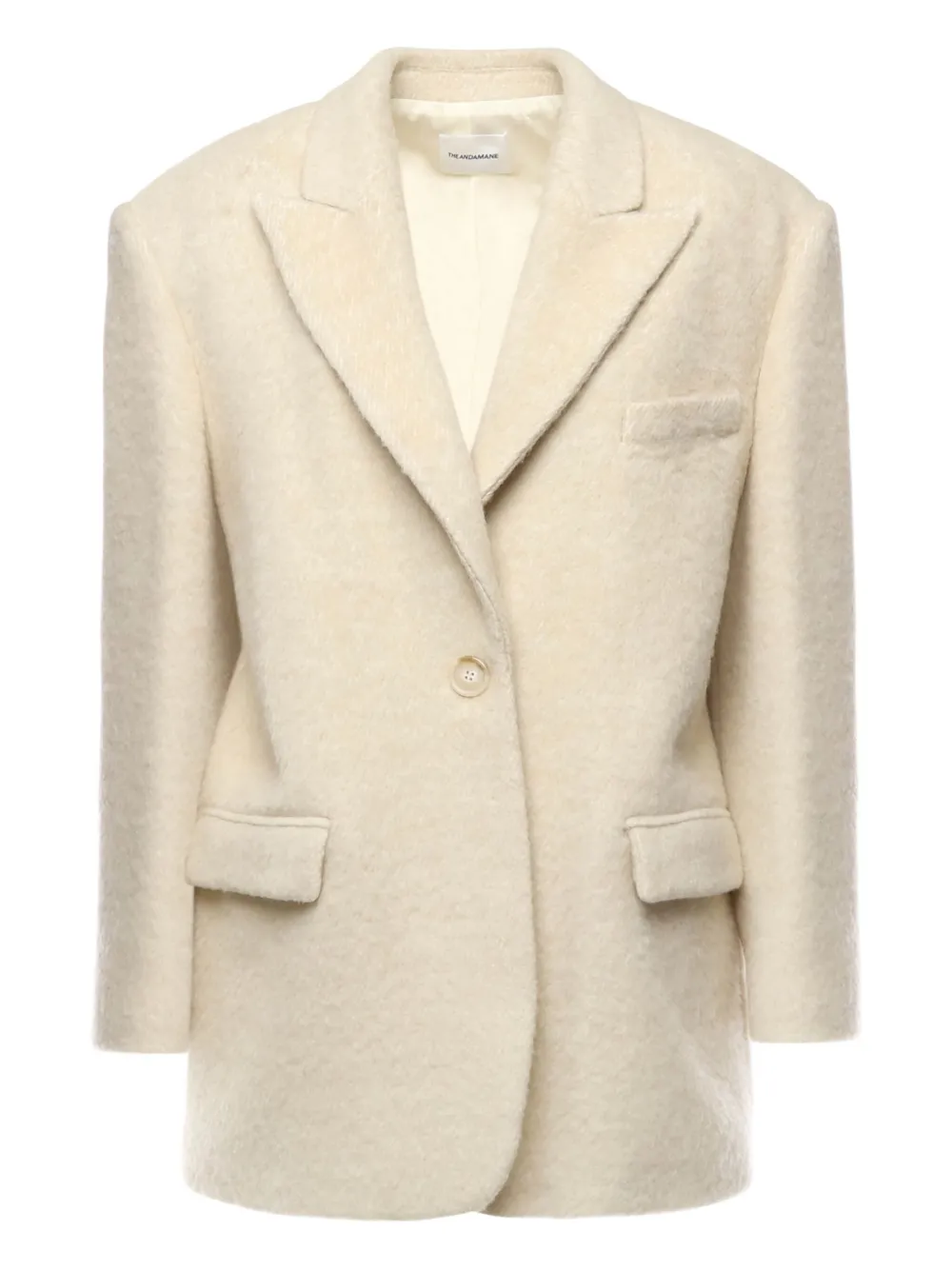 THE ANDAMANE single-button wool blazer | Neutrals | Image 1