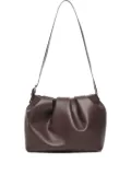 Themoirè Lara pleated shoulder bag - Brown