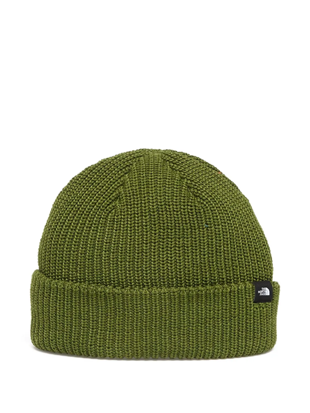 The North Face logo-detail ribbed beanie | Green | Image 1