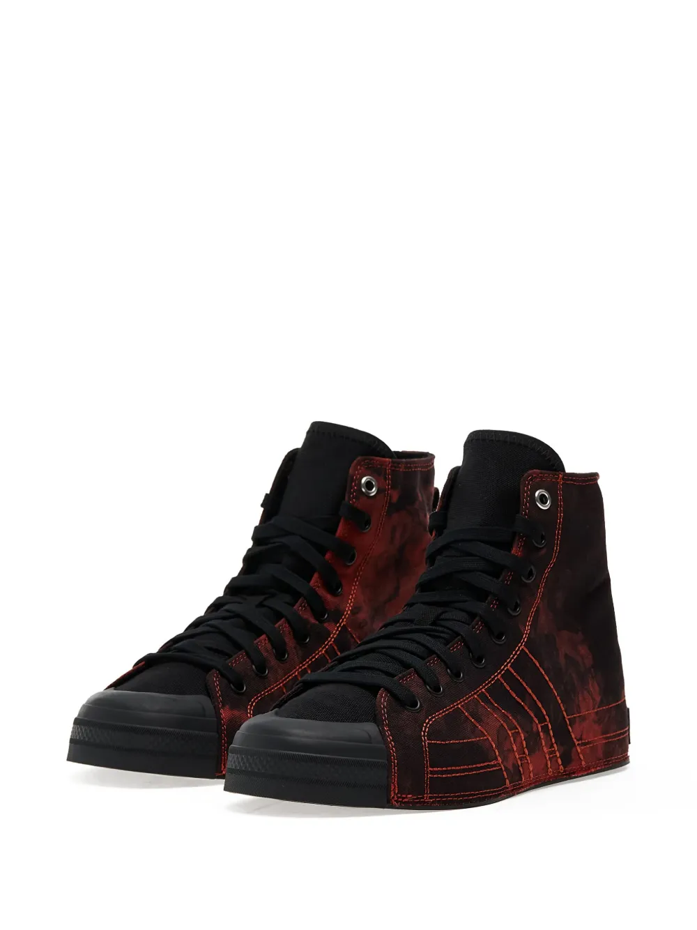 Y-3 Nizza Hi tie-dye high-top sneakers Black
