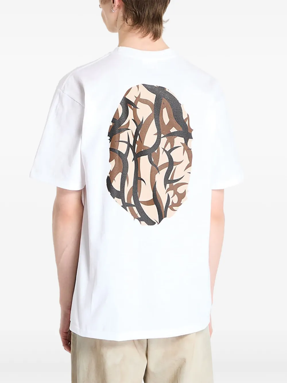 A BATHING APE T-shirt met print Wit