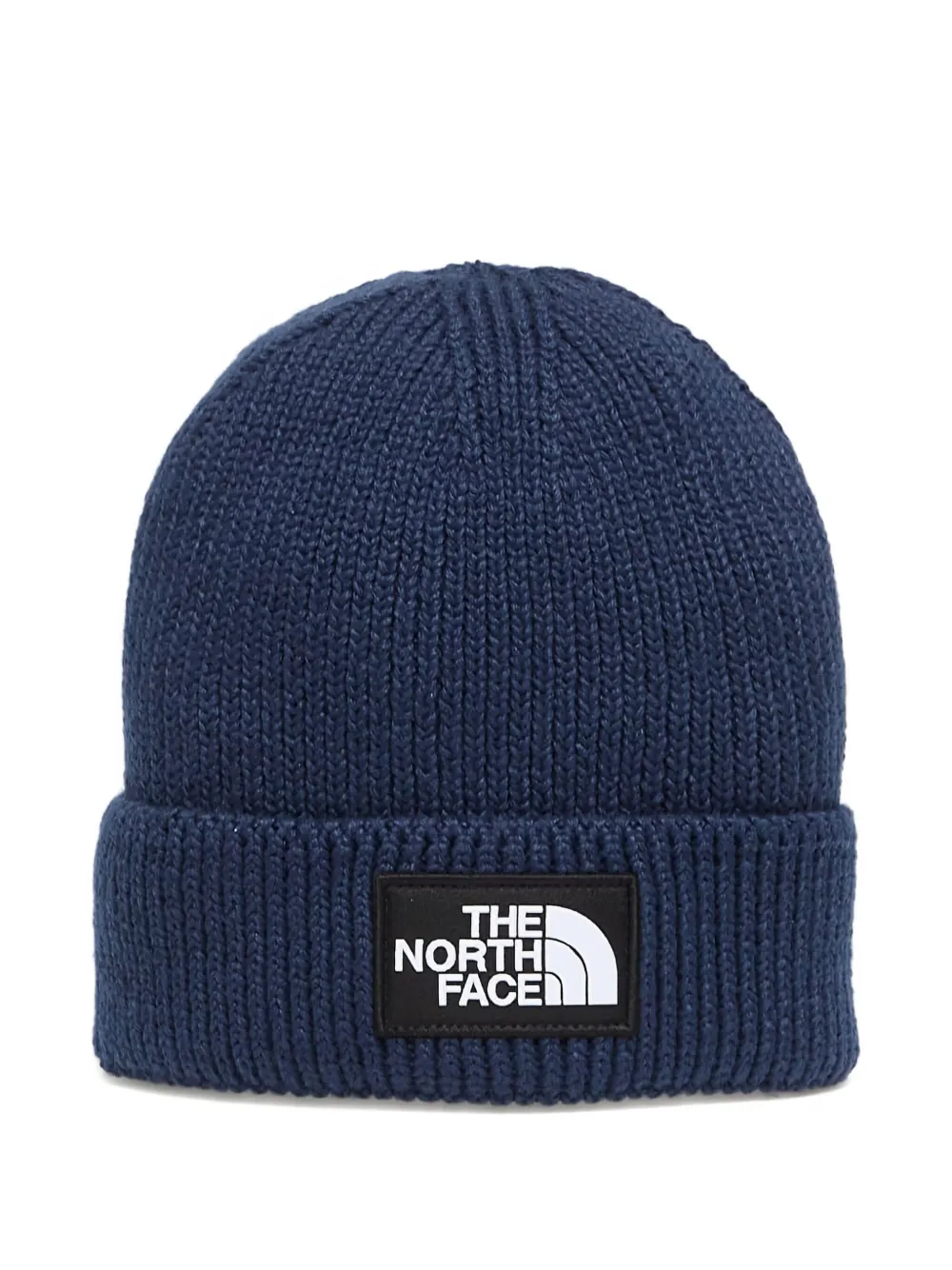 The North Face logo-patch cuffed beanie | Blue | Image 1