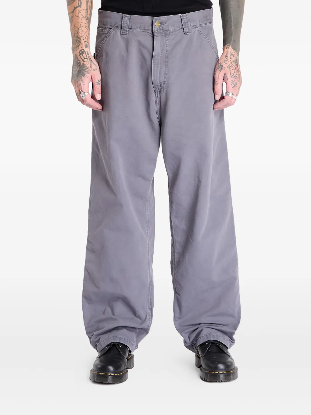 Carhartt WIP single knee trousers | Grey | Image 1