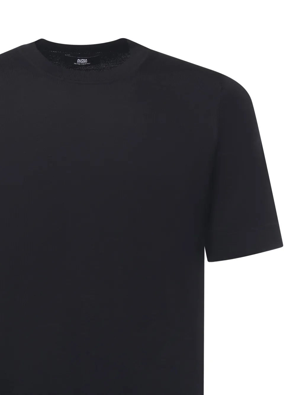 Alpha Studio Short-sleeve T-shirt In Black