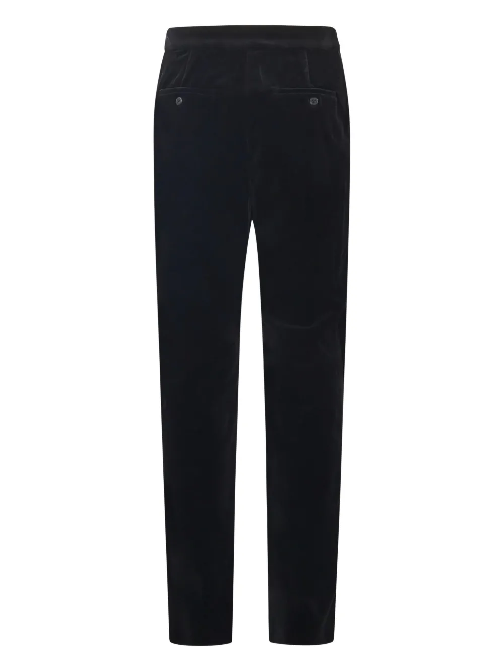 Max Mara velvet-texture side-stripe trousers - Zwart