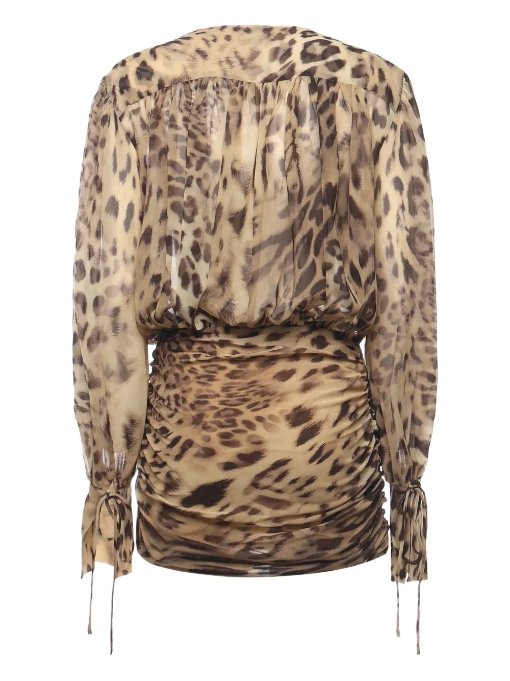 THE ANDAMANE Mini-jurk met luipaardprint - Bruin