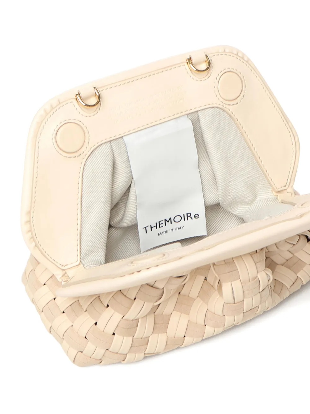 Themoirè Tia clutch Beige