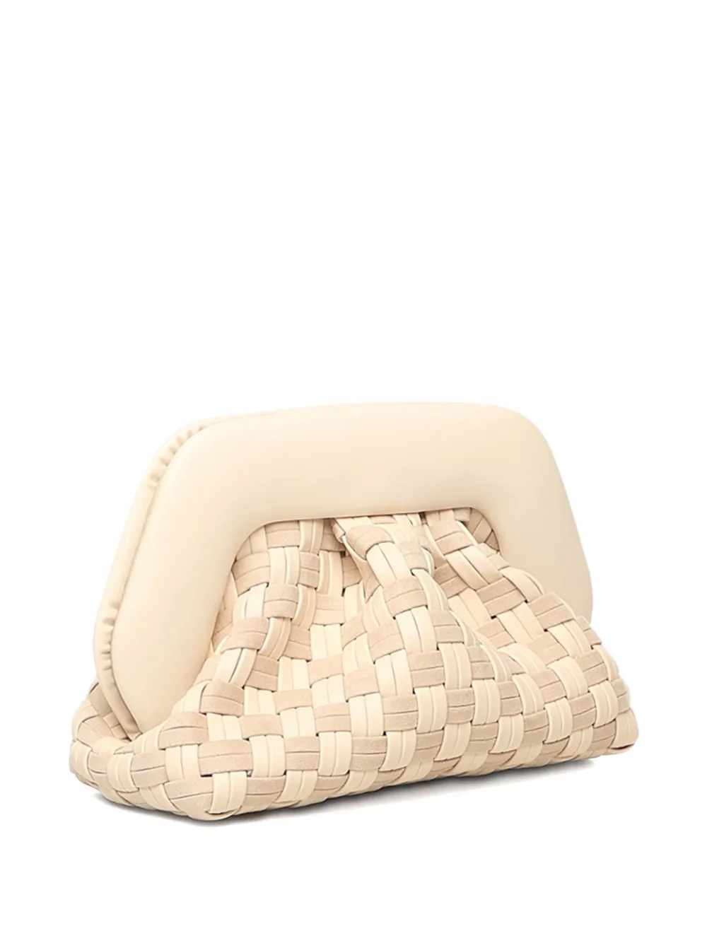 Themoirè Tia clutch Beige