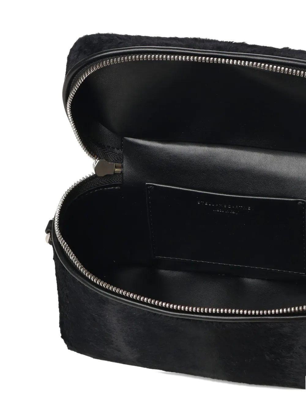 Stella Mccartney Falabella Leather Shoulder Bag In Black