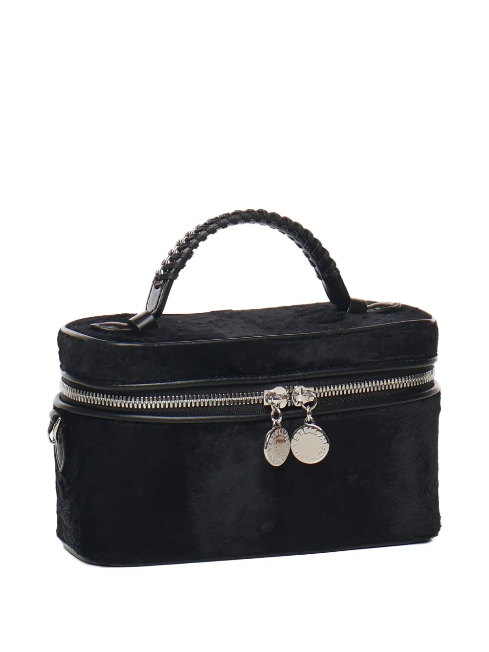 Stella Mccartney Falabella Leather Shoulder Bag In Black
