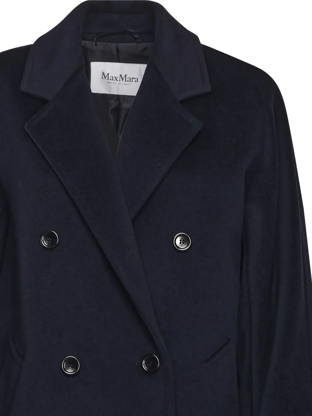 Max Mara Jas met dubbele rij knopen Blauw