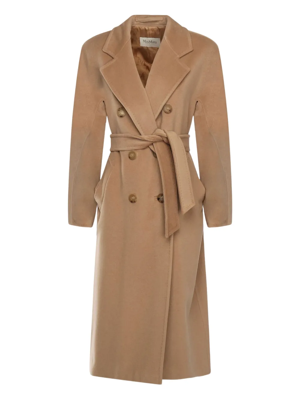 Max Mara belted double-breasted coat - ニュートラル Max Mara belted double-breasted coat - ニュートラル