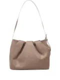 Themoirè buckle shoulder bag - Brown