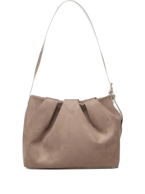 Themoirè buckle shoulder bag