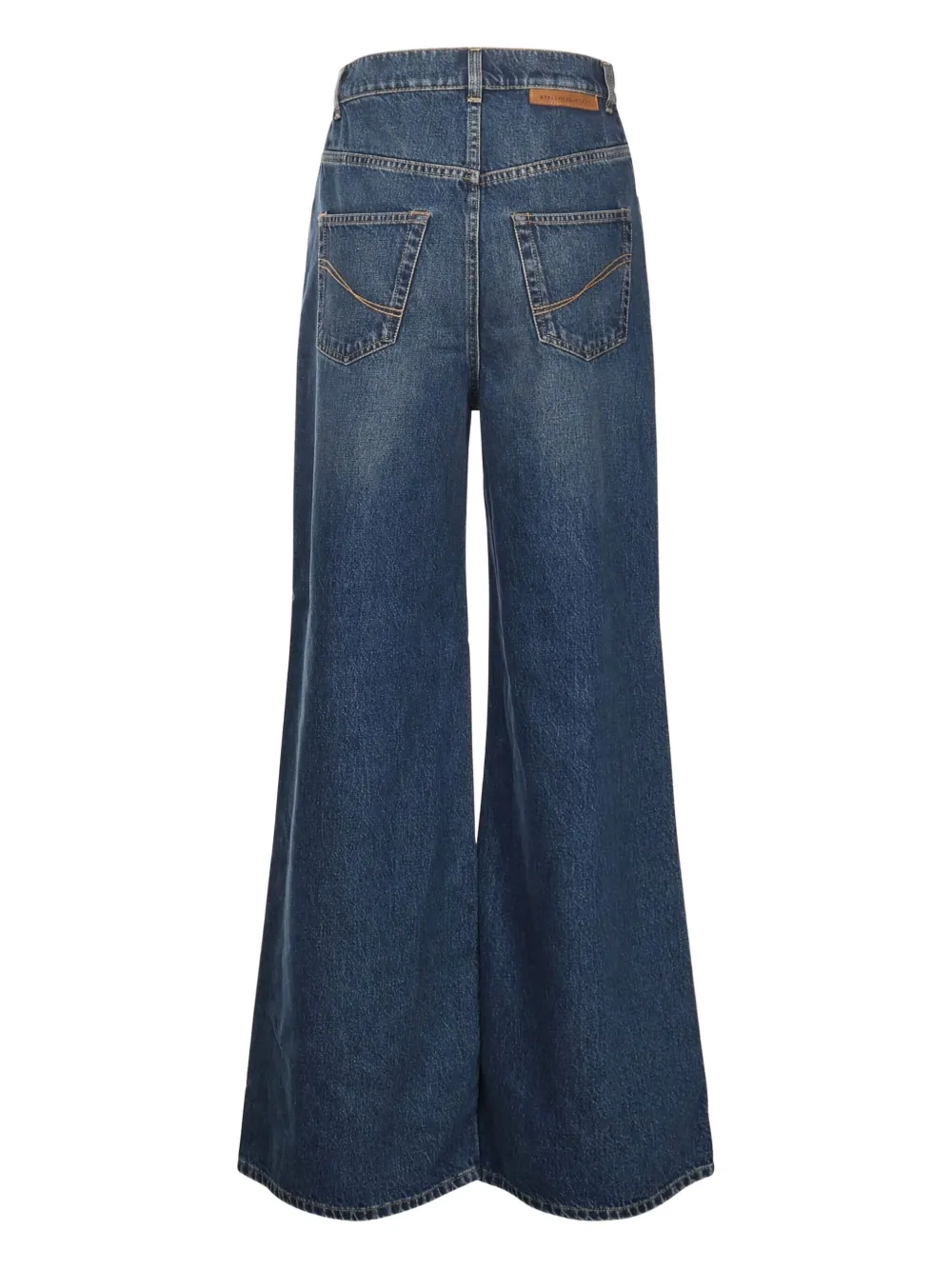 Stella McCartney Jeans met logopatch - Blauw
