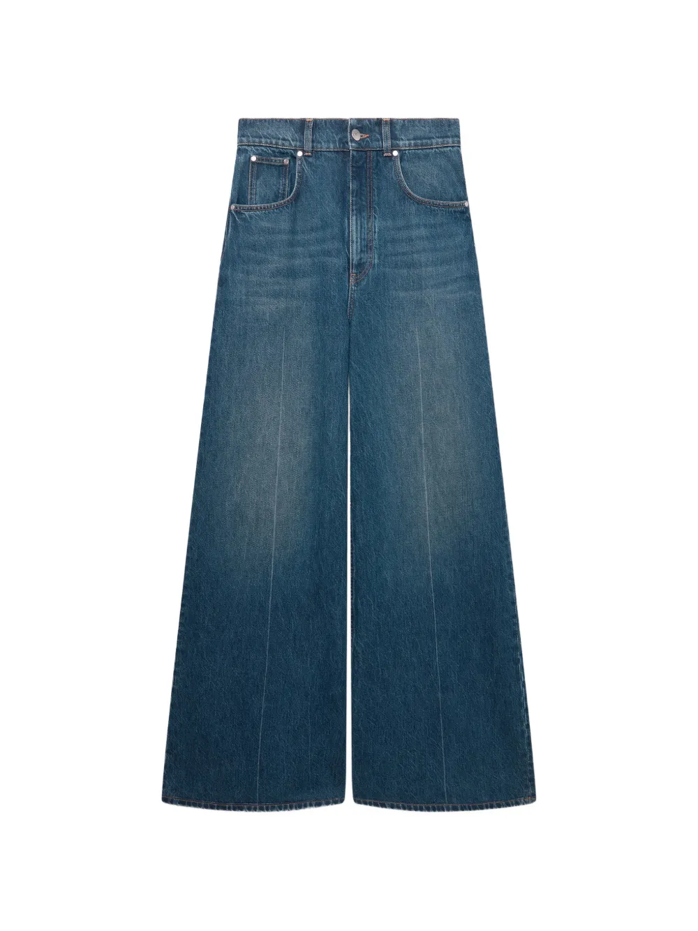Stella McCartney logo-patch jeans - Blu