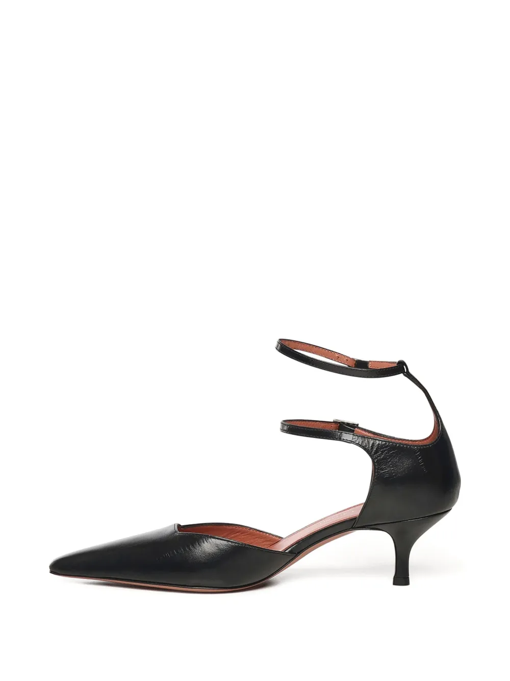 Giuliano Galiano 30mm Double-strap Pointed Pumps In Black