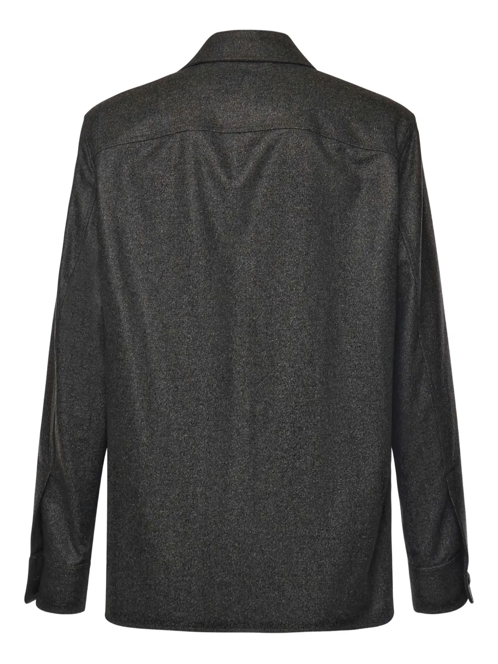 Loro Piana Virgin Wool Shirt Jacket In Gray
