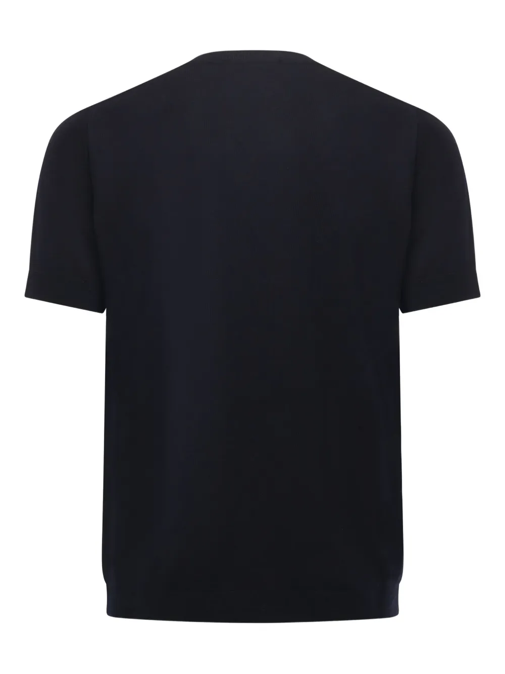 ALPHA STUDIO short-sleeve knitted T-shirt - Zwart