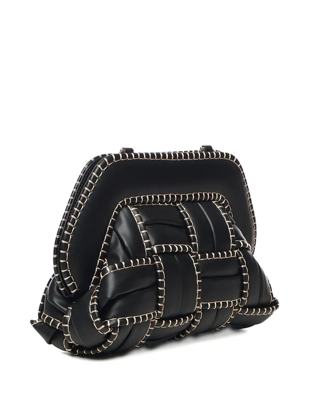 Themoirè Tia clutch Zwart