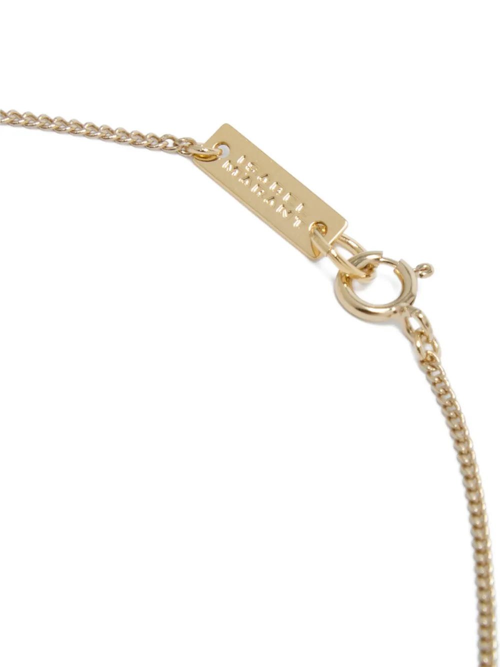 ISABEL MARANT gold-tone bead-drop necklace - Groen