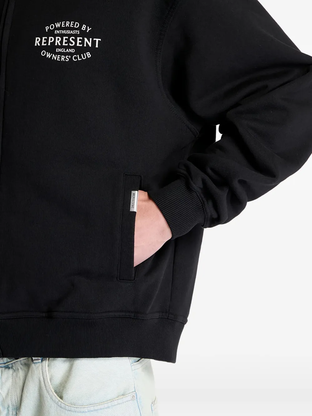 Represent Owners Club hoodie met rits Zwart