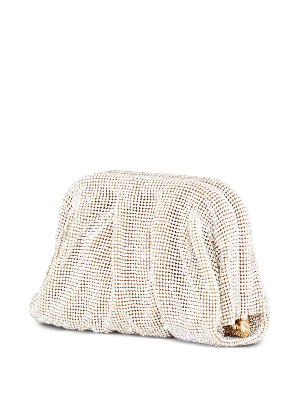 Benedetta Bruzziches Clutch verfraaid met kristallen - Wit
