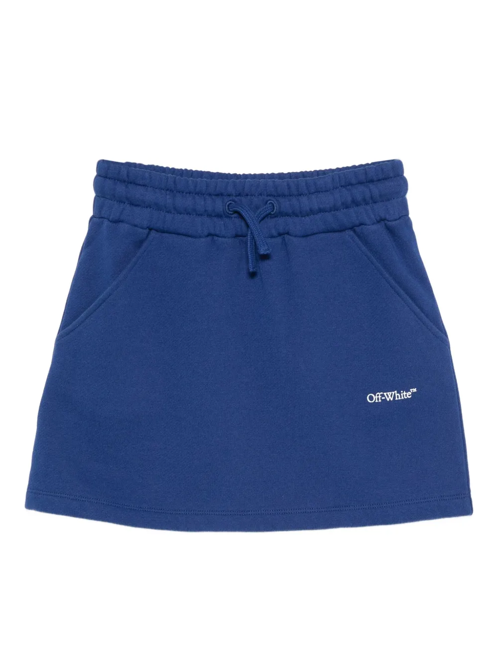 Off-White Kids drawstring mini skirt | Blue | Image 1
