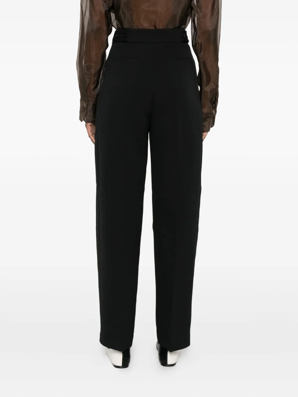 The Frankie Shop Doyer geplooide broek Zwart