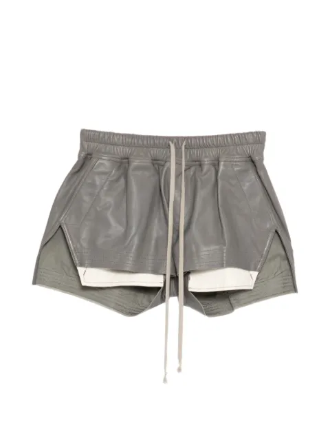 Rick Owens drawstring leather shorts